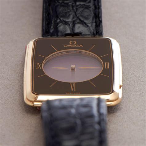 omega la magique yellow gold watch